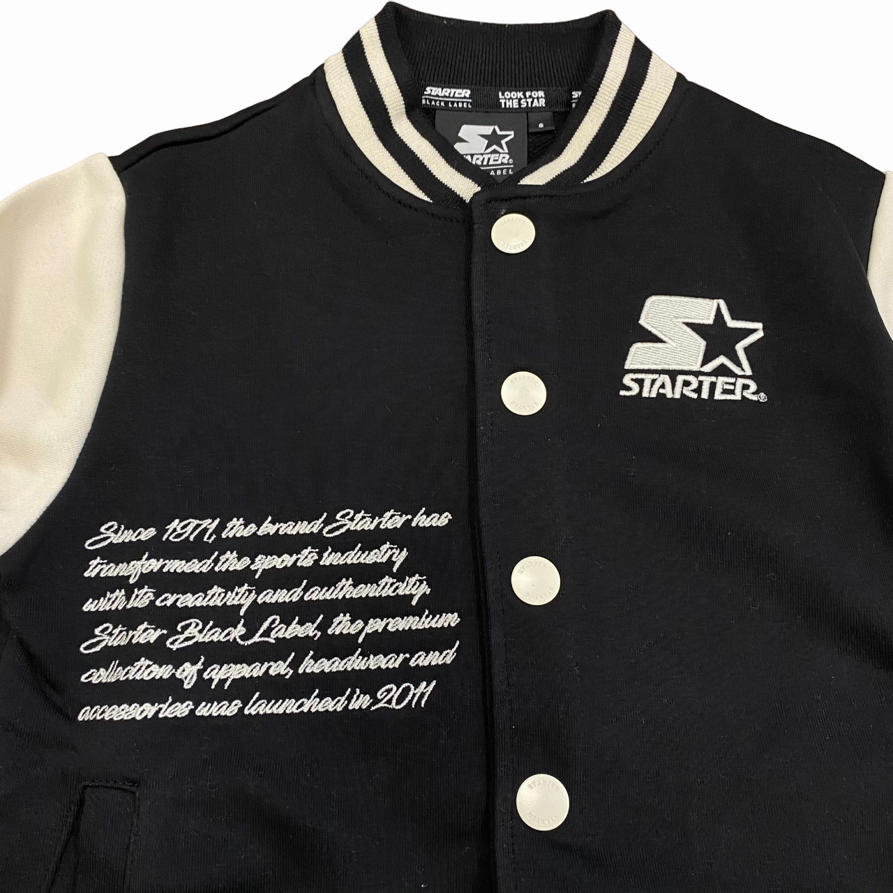 Starter giubbino bomber in felpa da ragazzi 1106 UB ST nero Puncture Resistant Material vacation