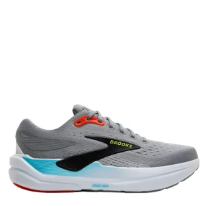 Non Marking Rubber Outsole Brooks Men's Ghost Max 3 Running Shoes in Primer Grey/Antarctica/Red AW25