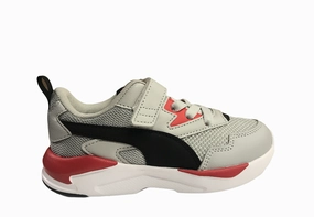 Puma scarpa sportiva da bambino X-Ray Lite AC Inf 374398 13 grigio chiaro-nero-rosso Energy Cell Technology running in community runs shoes