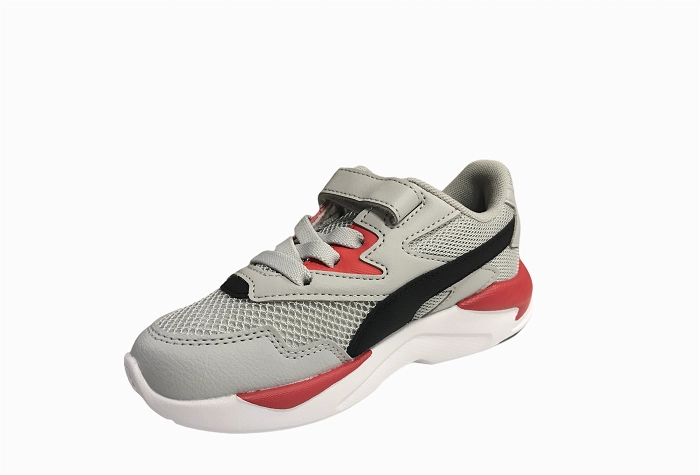 Puma scarpa sportiva da bambino X-Ray Lite AC Inf 374398 13 grigio chiaro-nero-rosso mid-top shoes