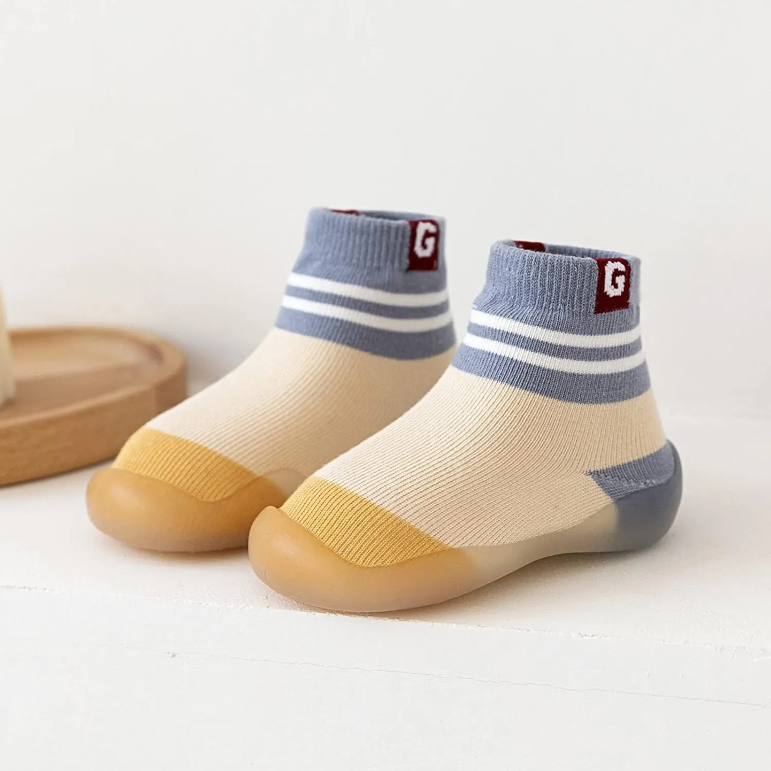 EnJoCho Children Flats Sandals Summer And Autumn Comfortable Infant Toddler Shoes Stripes Colorblock Children Mesh Shoes