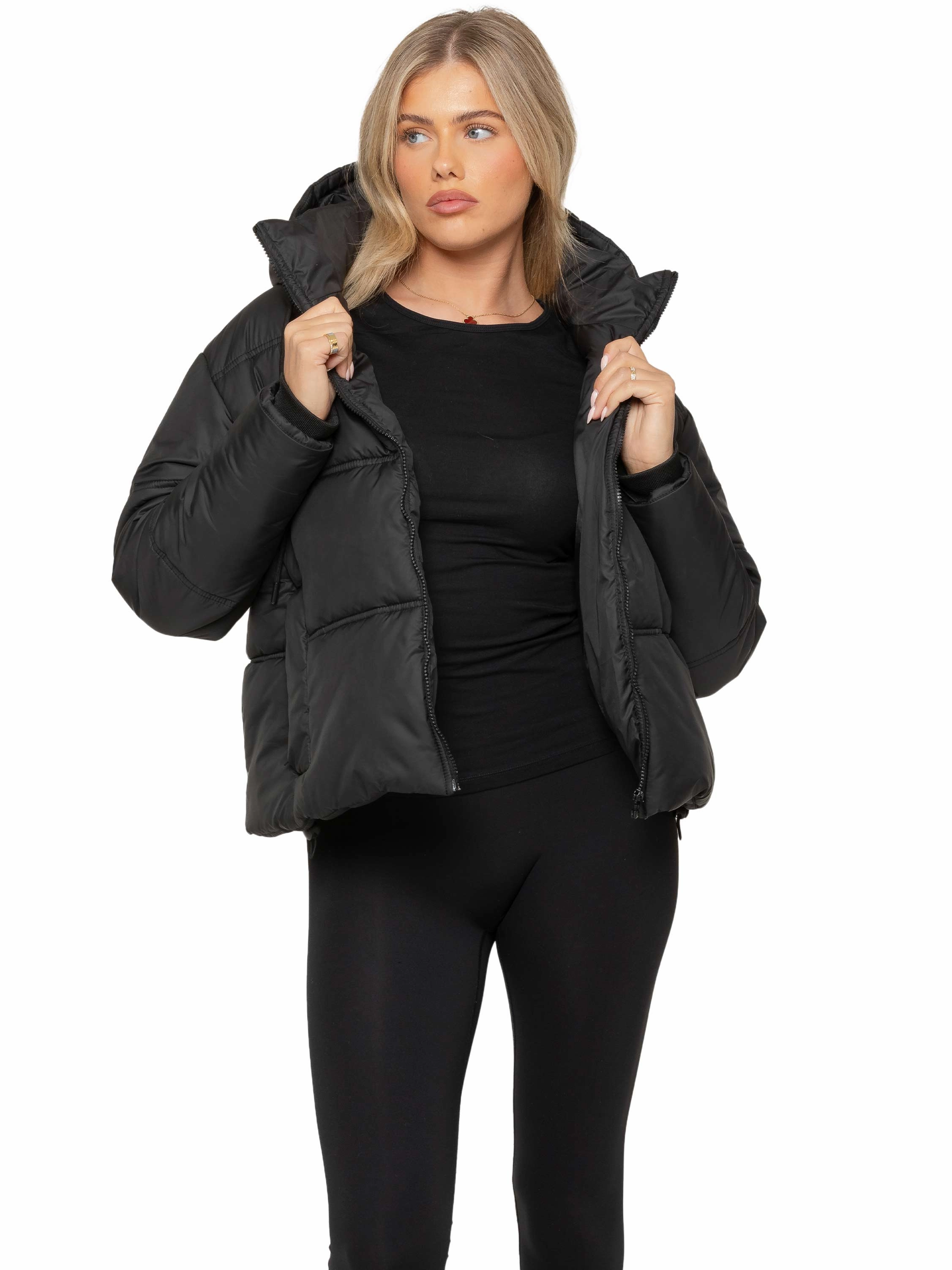 Enzo | Womens Puffer Jacket suitable for beauty pageants nylon