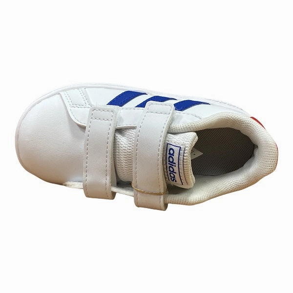 Adidas sneakers da bambino Grand Court CF I GX5749 white-royal-red group running shoe function anti - fatigue sole