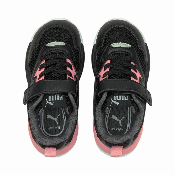 Puma scarpa sneakers da bambina X-Ray Lite 374398 17 nero rosa argento Breathable Mesh Fabric classic - inspired shoes