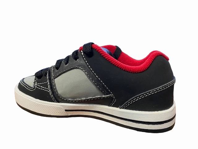 Etnies scarpa sneakers da bambino Ronin 4301000059576 nero-grigio-rosso Comfortable Tongue Tear Resistant Knit