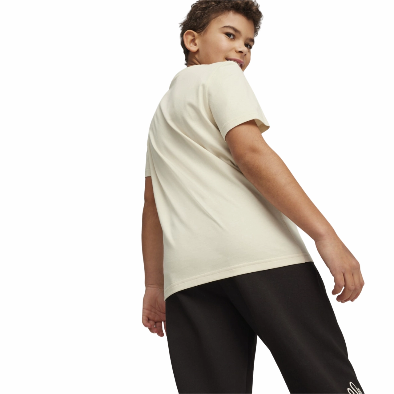 Lightweight Material Puma maglietta manica corta da ragazzo Ess Mid 90s 679720-86 neve alpina