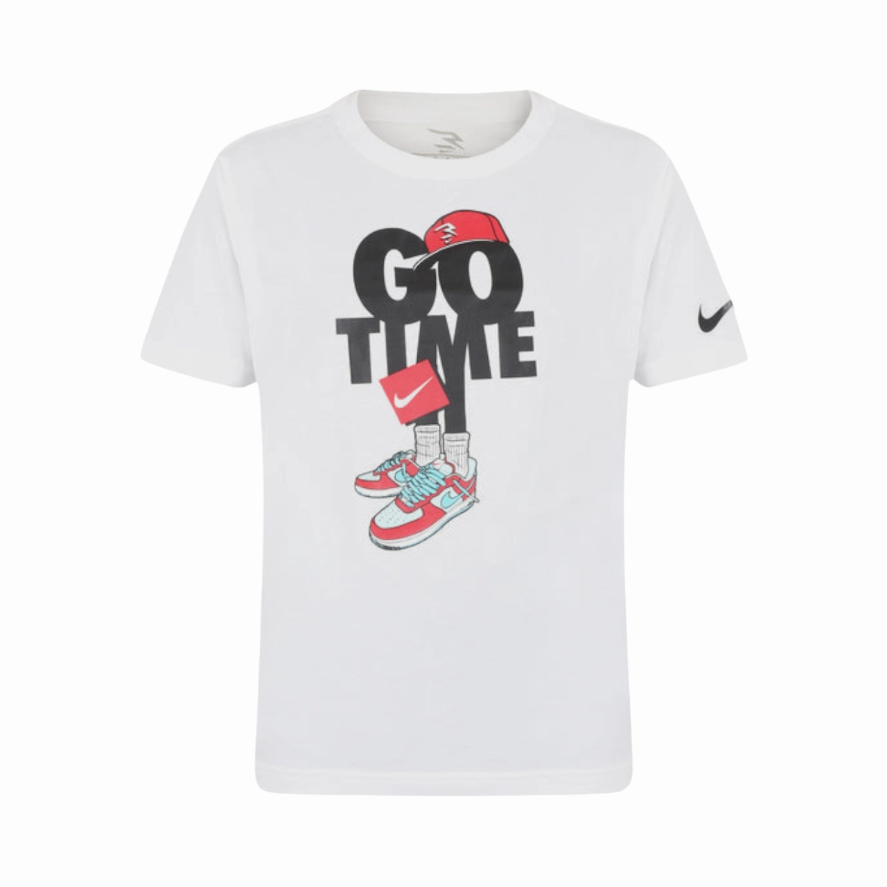 Nike maglietta manica corta junior Go Time Capmando 9Q1104-001 bianco - Streetwear e Sport Biodegradable Options V neck