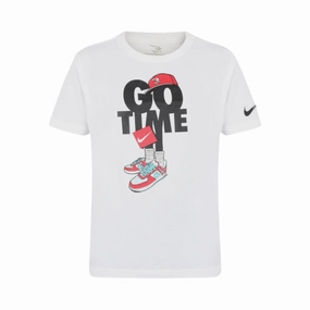 Nike maglietta manica corta junior Go Time Capmando 9Q1104-001 bianco - Streetwear e Sport Biodegradable Options V neck