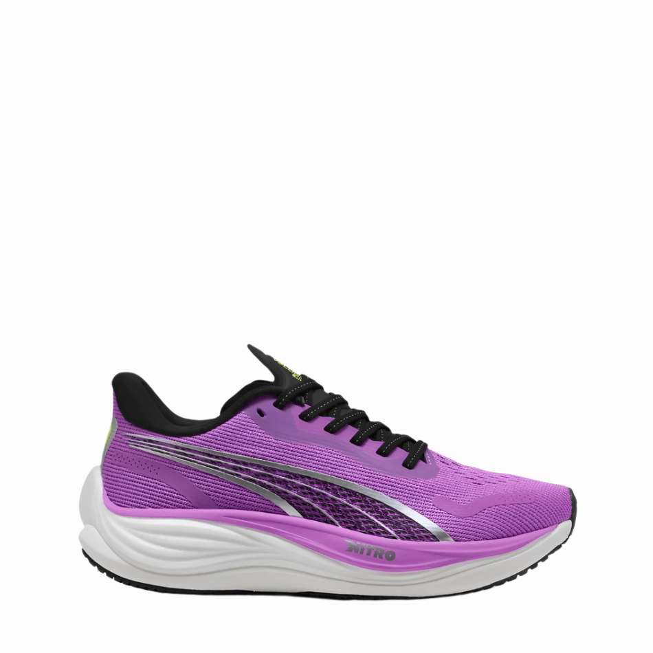 Full Coverage Adaptable nature Puma Women's Velocity NITRO 3 Running Shoes in Pure Magenta SS25