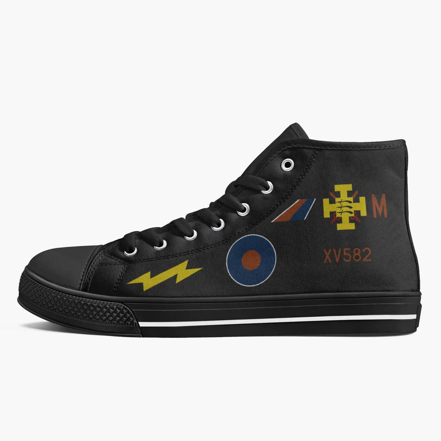 F-4 Phantom XV582 "Black Mike" High Top Canvas Shoes