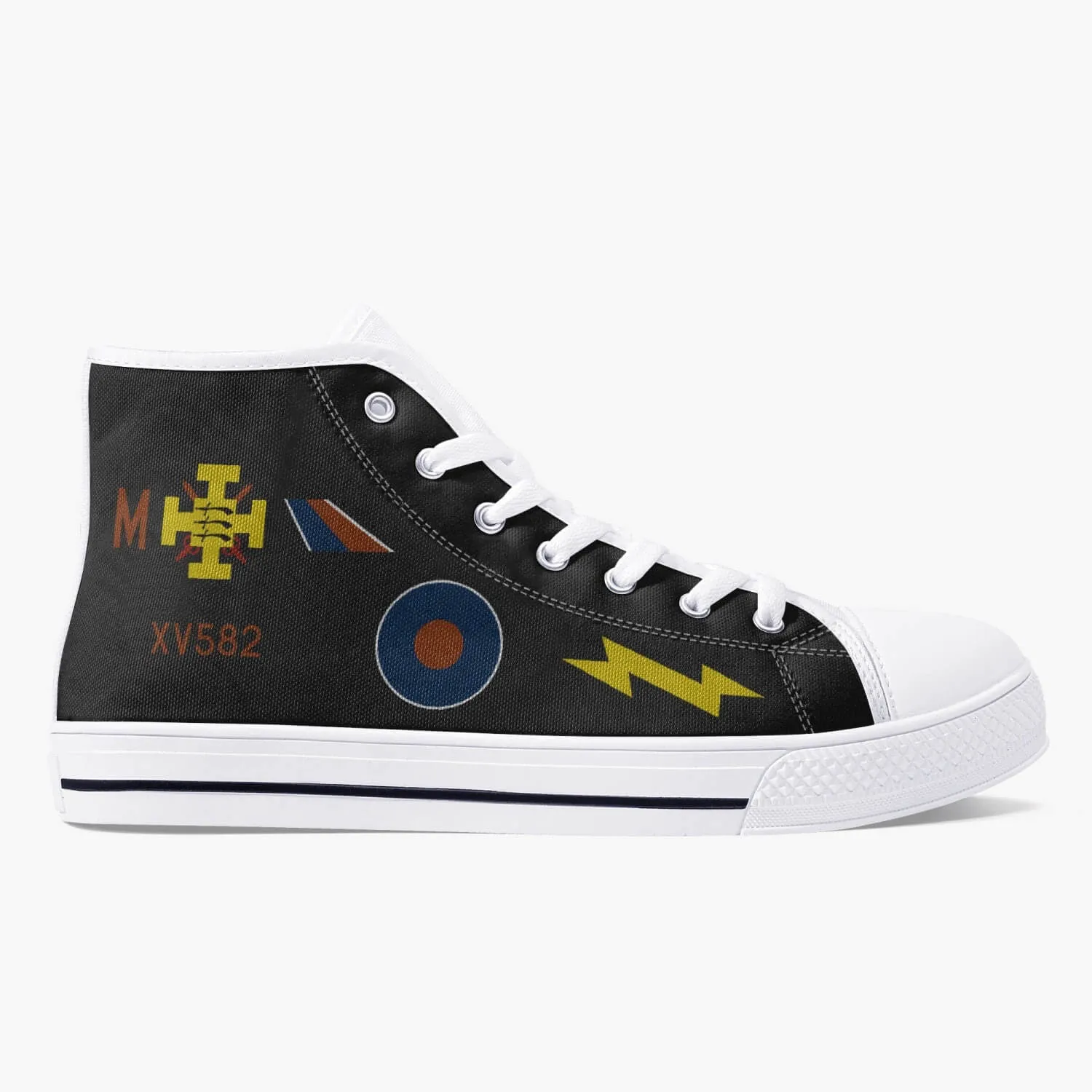 F-4 Phantom XV582 "Black Mike" High Top Canvas Shoes