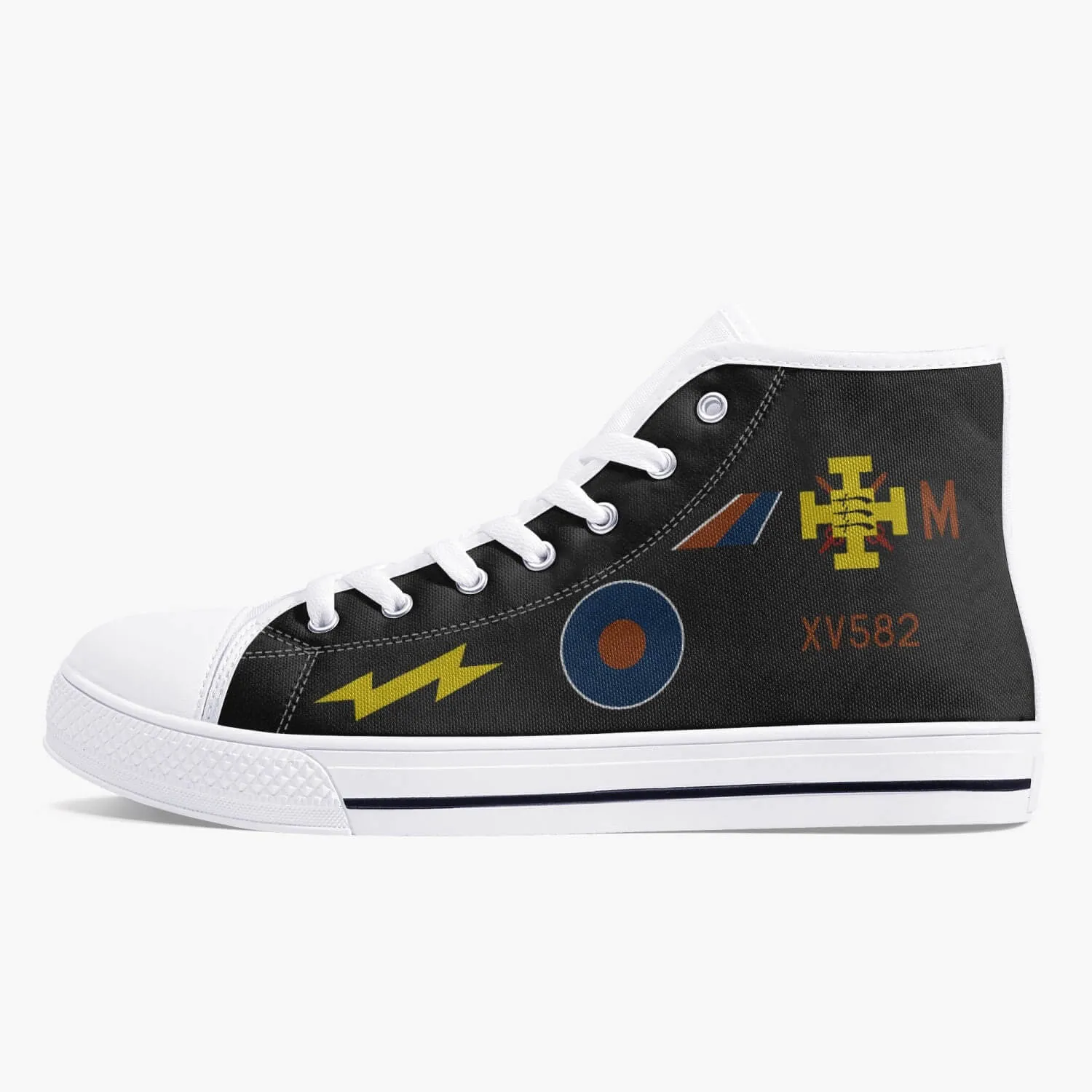 F-4 Phantom XV582 "Black Mike" High Top Canvas Shoes
