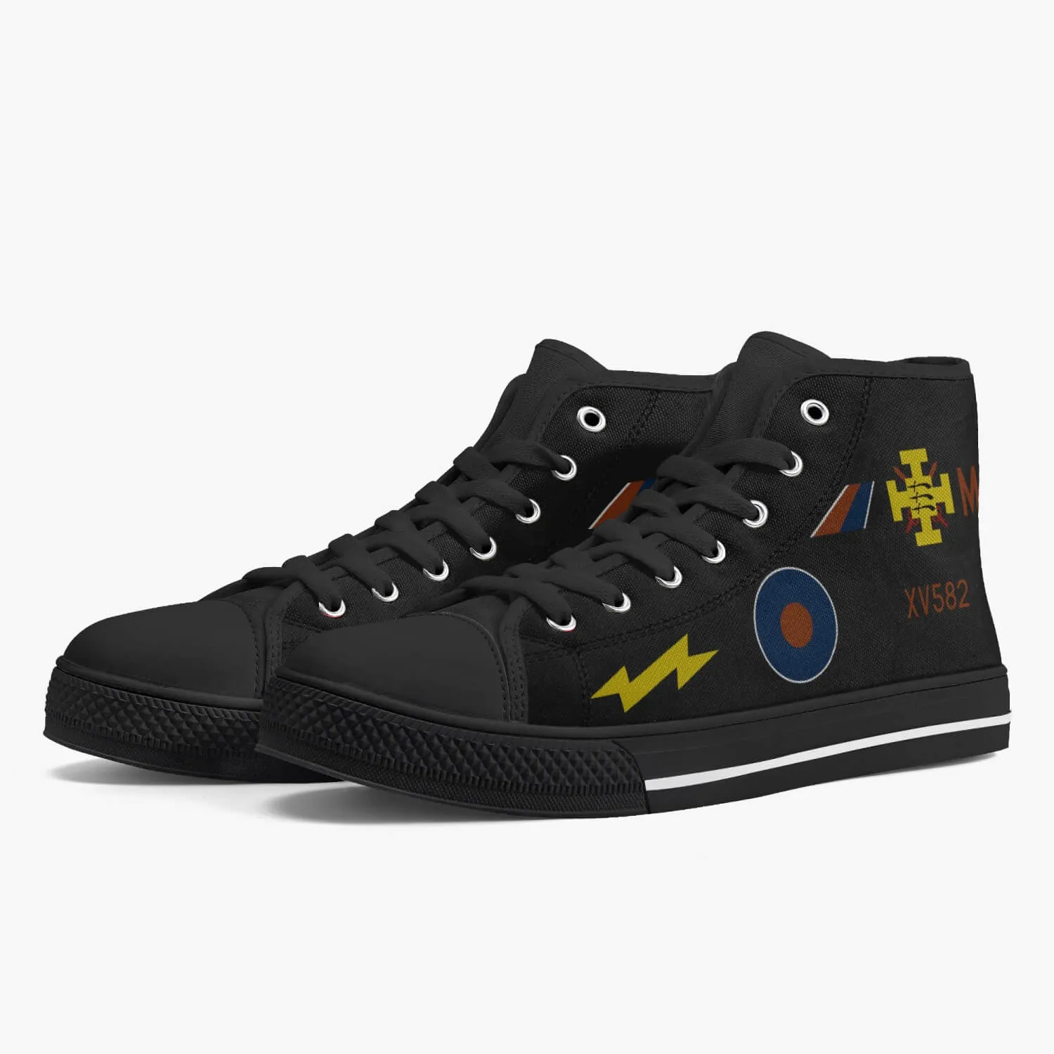 F-4 Phantom XV582 "Black Mike" High Top Canvas Shoes