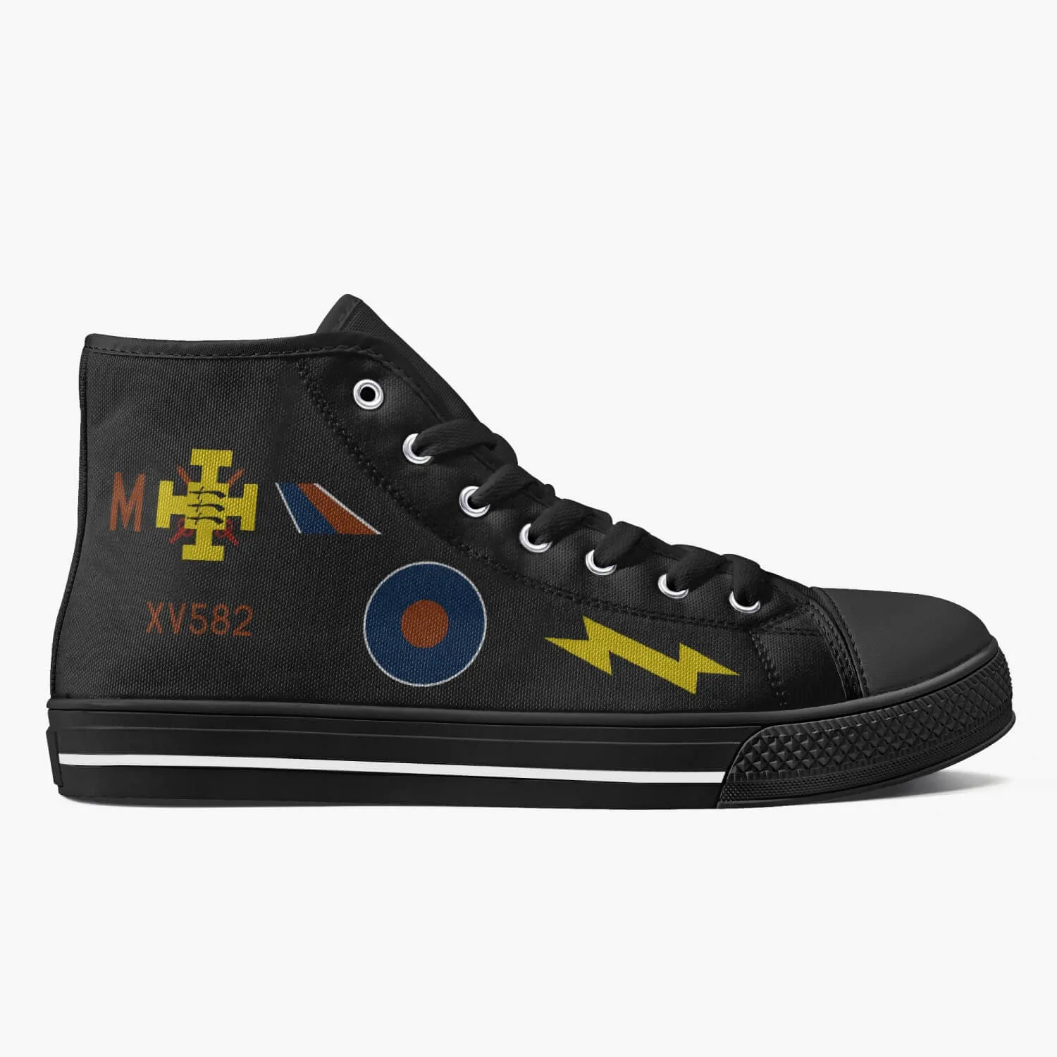 F-4 Phantom XV582 "Black Mike" High Top Canvas Shoes