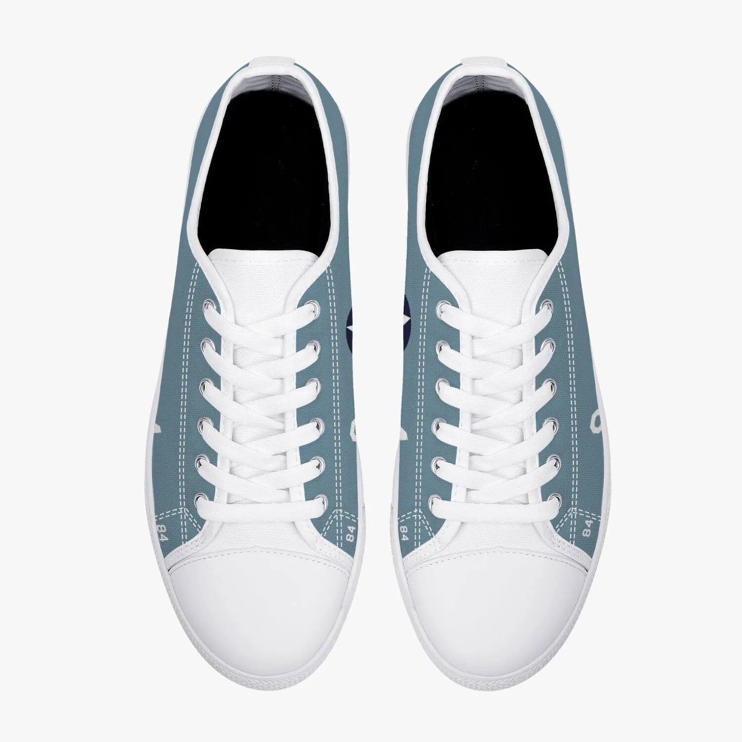 F4F "White 84" of Joe Foss Low Top Canvas Shoes