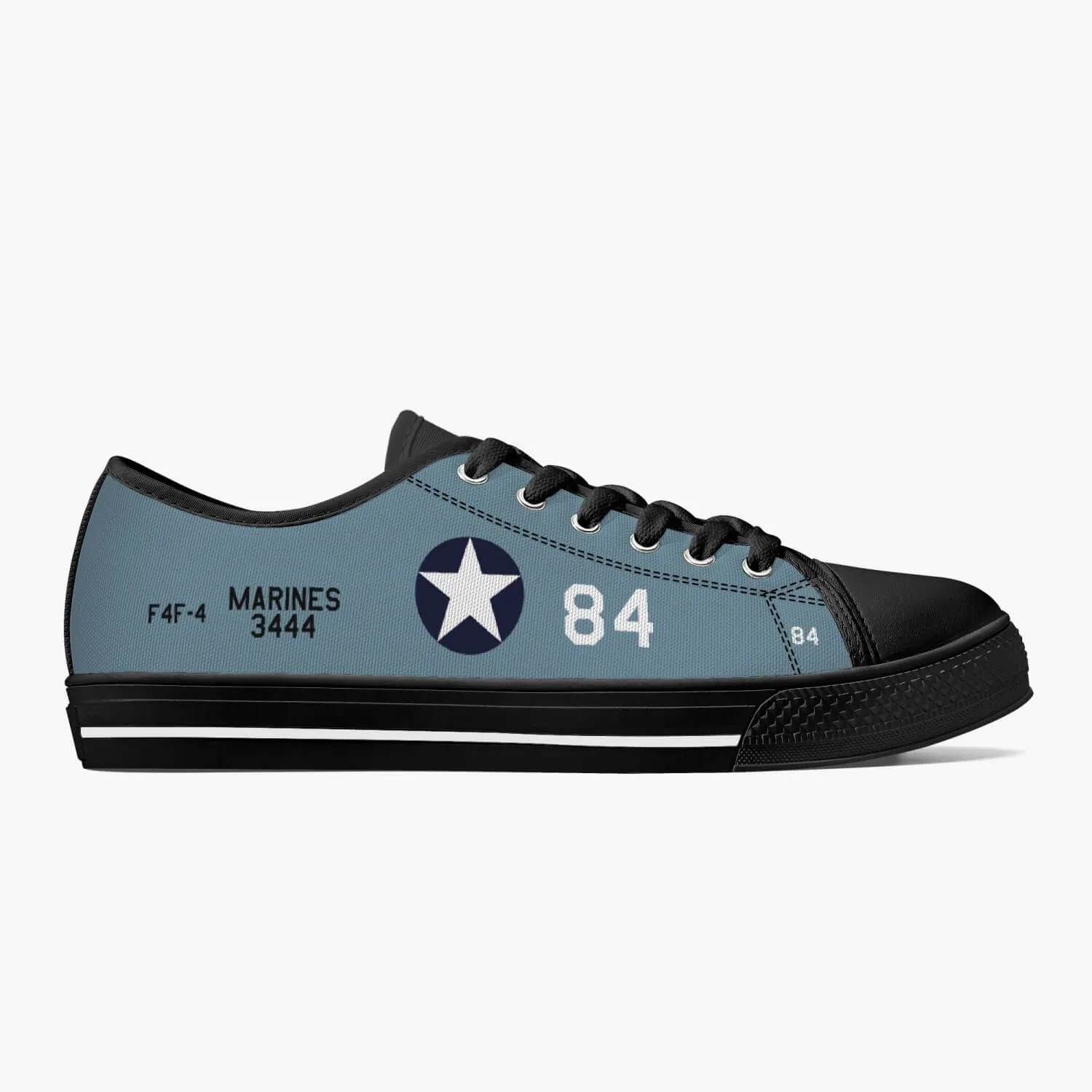 F4F "White 84" of Joe Foss Low Top Canvas Shoes