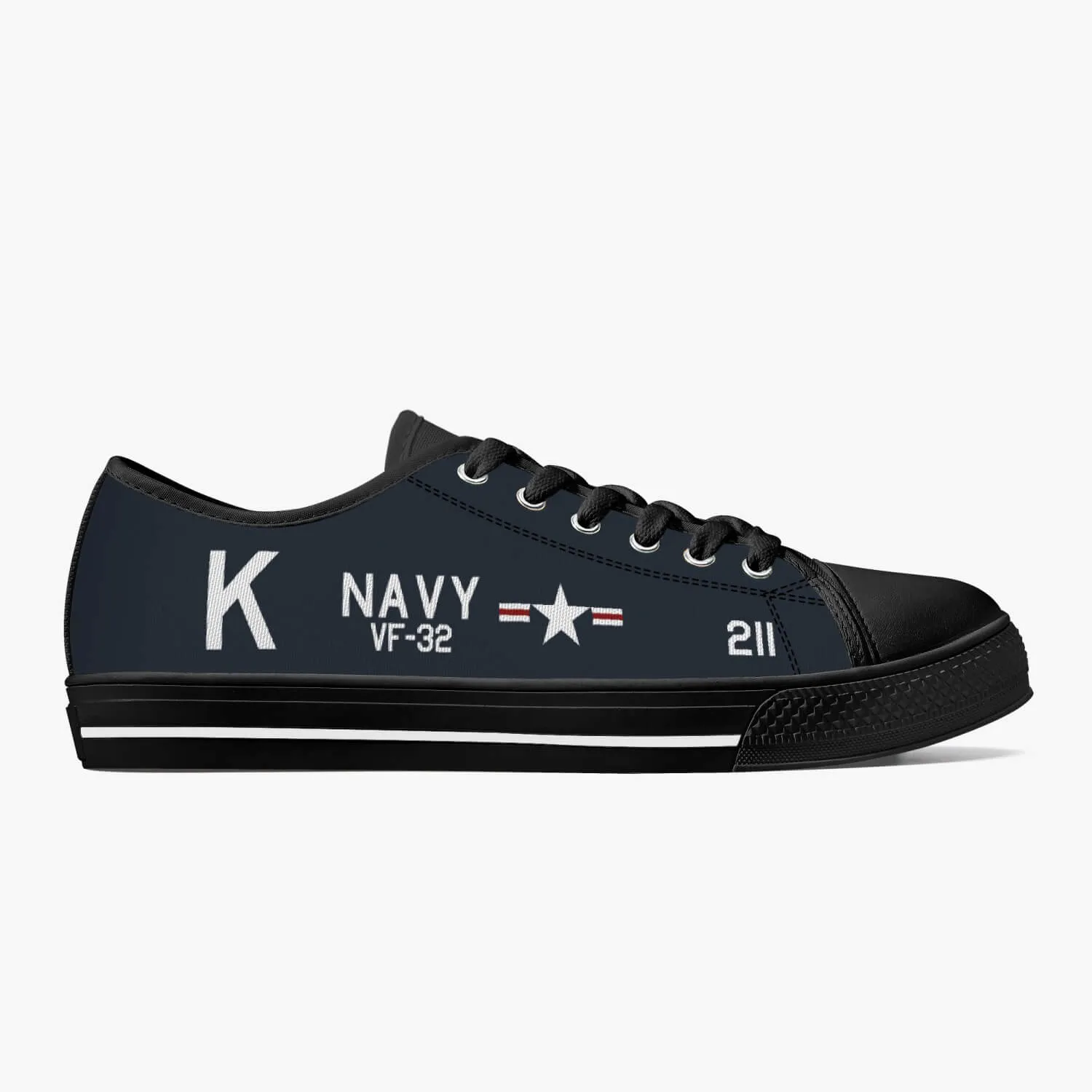 F4U Corsair of Jesse Brown Low Top Canvas Shoes