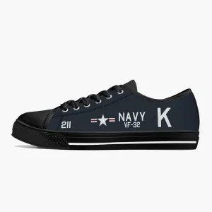 F4U Corsair of Jesse Brown Low Top Canvas Shoes