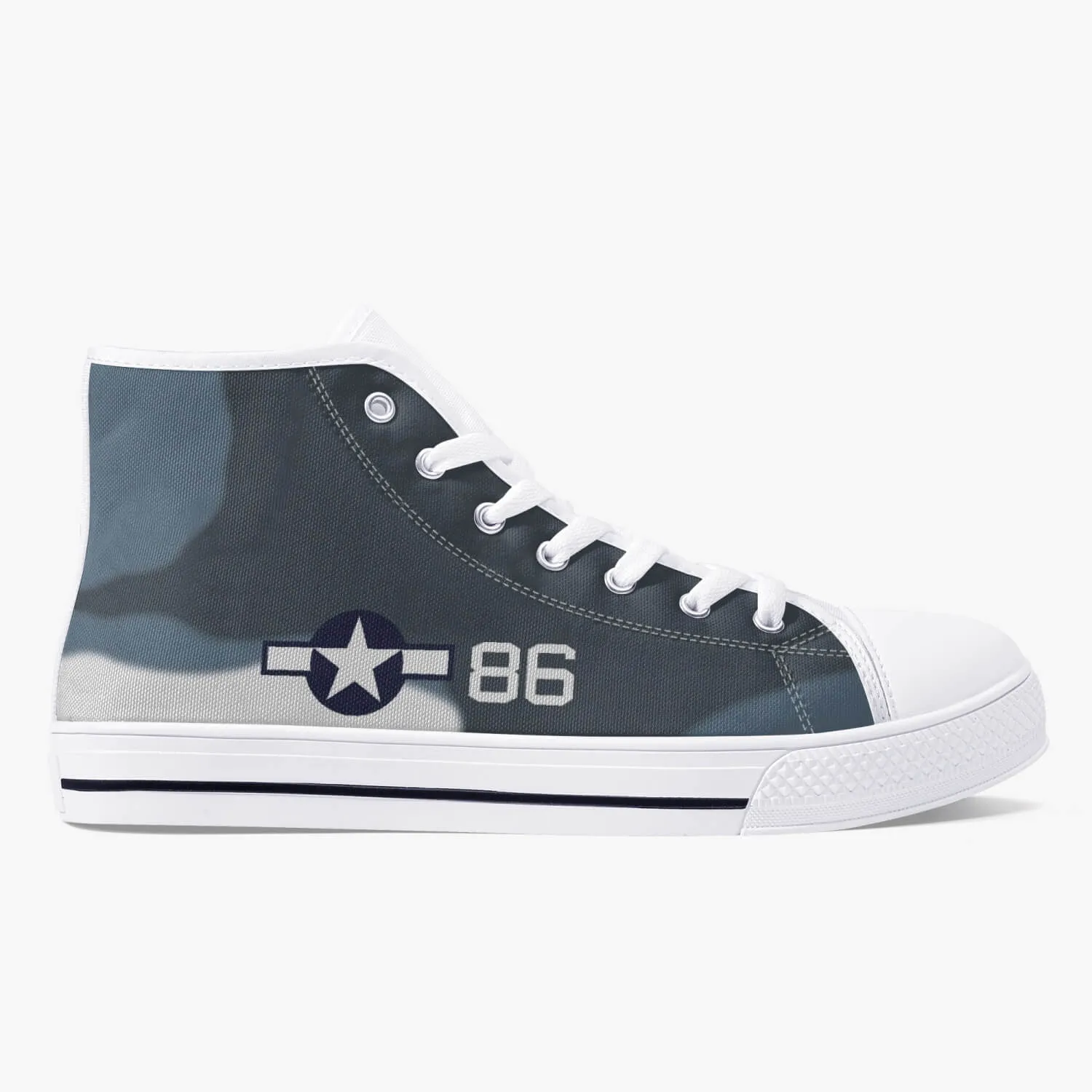 F4U Corsair "Lucybelle" High Top Canvas Shoes