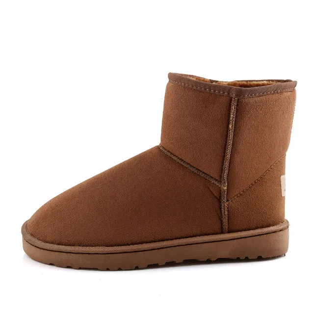 Fashion Women Boots Fur Winter Snow Boots FemaleShoes New  Warm Ladies Ankle Australia Boots Women Botas Botte Femme Zapatos