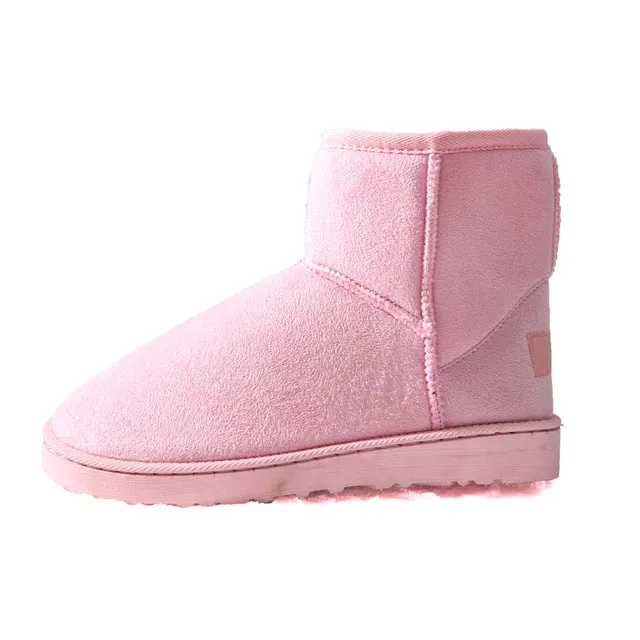 Fashion Women Boots Fur Winter Snow Boots FemaleShoes New  Warm Ladies Ankle Australia Boots Women Botas Botte Femme Zapatos