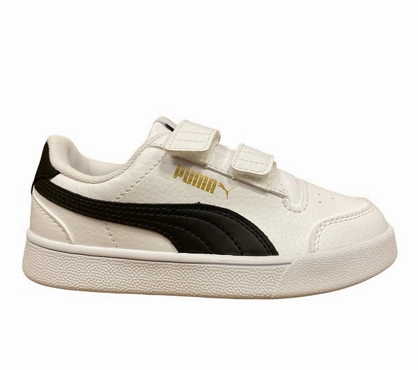 Puma sneakers da bambino Shuffle V Ps 375689 02 white black Slippers
