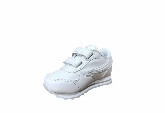 Fila sneakers da bambino Orbit Velcro Infants 1011080.84T white gray running for fun shoes