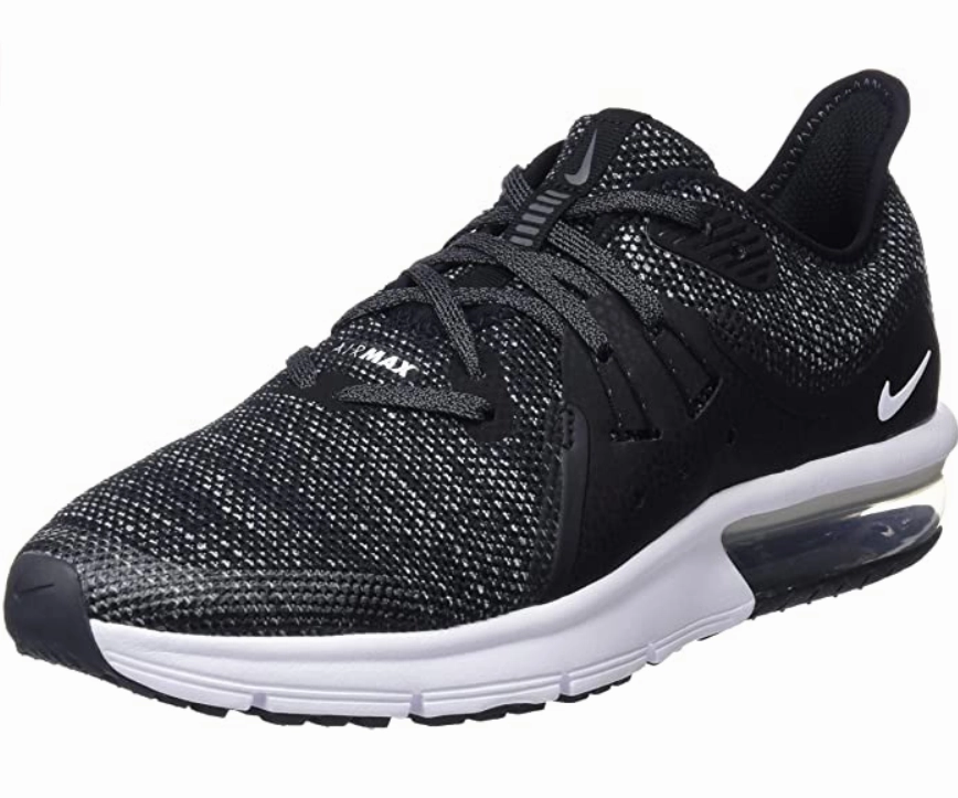 mesh ventilation orthotic - friendly Nike Air Max Sequent 3 GS 922884 001 black