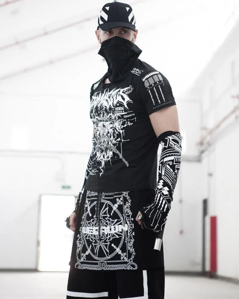 Faults Are Techwear Ice Silk Bracers Gloves