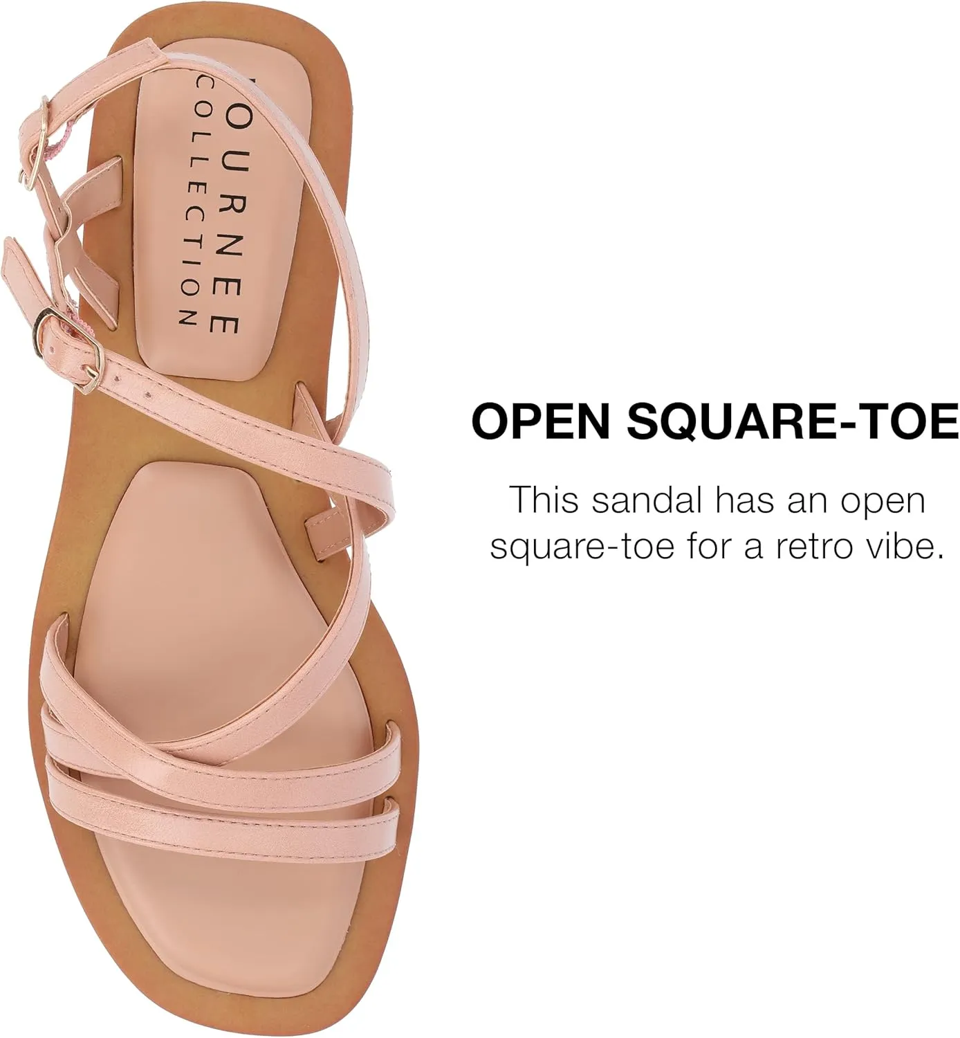Faux Leather Multi-Strap Sandals ENNID