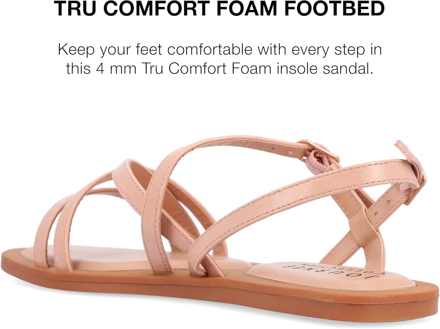 Faux Leather Multi-Strap Sandals ENNID