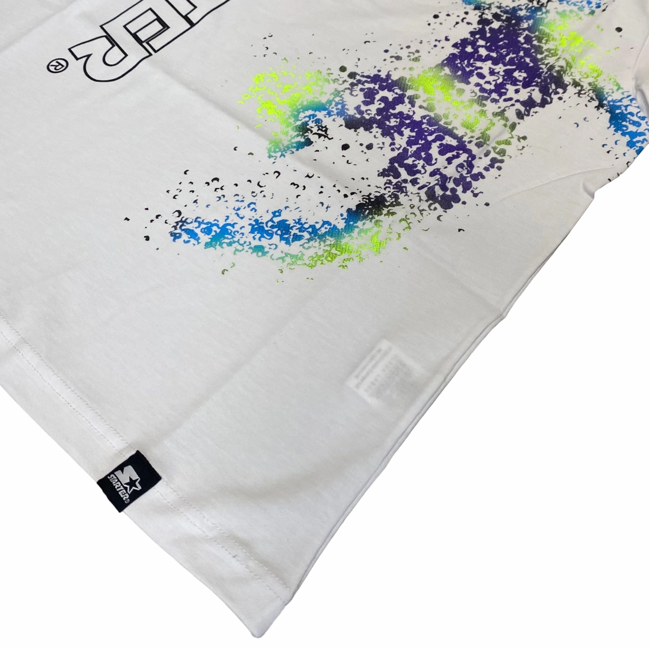 Starter maglietta manica corta da ragazzo con stampa 1254 bianco Fashionable Wear