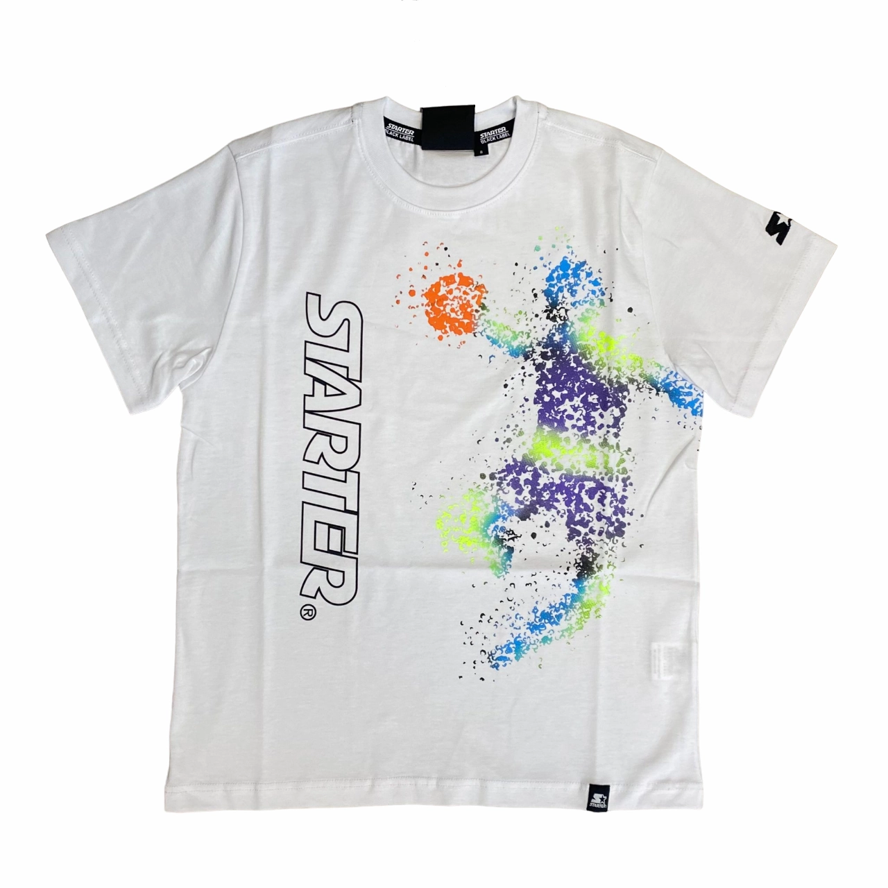 Starter maglietta manica corta da ragazzo con stampa 1254 bianco OdorResistantTechnology