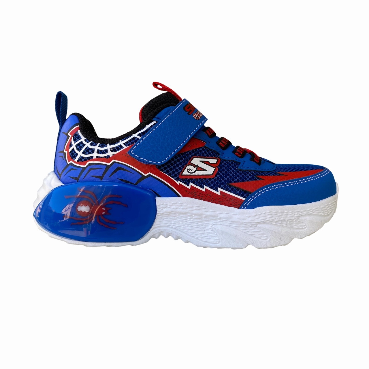 Airflow Ventilation Ports Skechers scarpa da ginnastica da bambino Creature Crawlers 402120L/BLRD blu-rosso