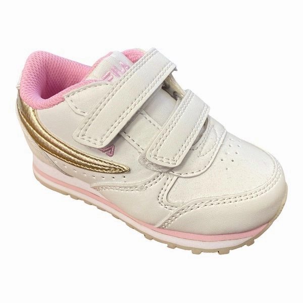Fila scarpa sneakers da bambina infant Orbit con Velcro 1011080.00I bianco-oro Performance - enhanced