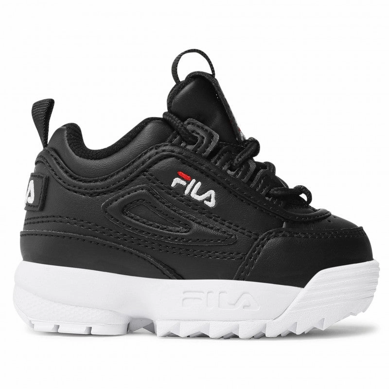 Fila scarpa sneakers da bambino Disruptor Infant 1010826.25Y nero Non Slip Footbed