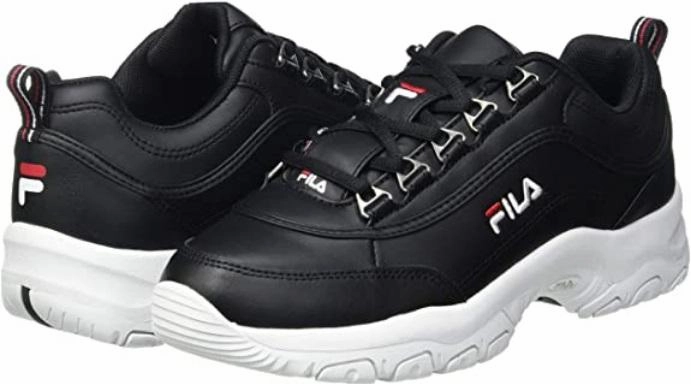 Fila scarpa sneakers da ragazza Strada low 1010781.25Y nero thin sole shoes