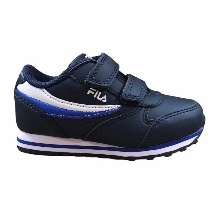 Fila sneakers da bambino Orbit Velcro Infants 1011080.22V blu-bianco intermediate shoes Practical Shoes