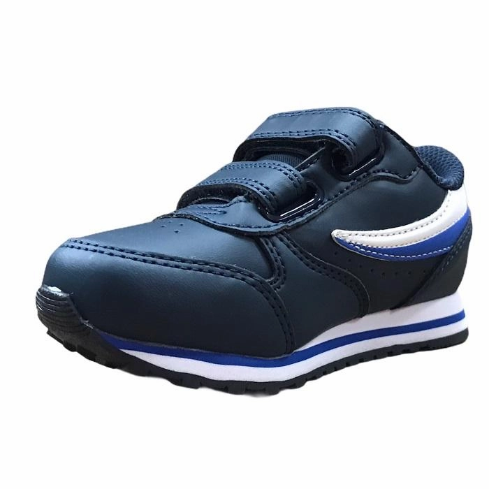 Fila sneakers da bambino Orbit Velcro Infants 1011080.22V blu-bianco billiards shoes Water Resistant Knit