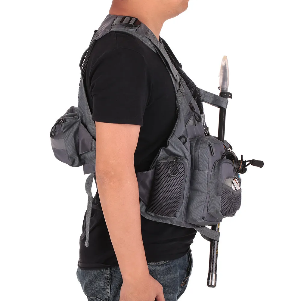 Fishing Vest and/or Life Jacket Ideal for ROCK, Boat or Rapids Fishing with Flotation inbuilt