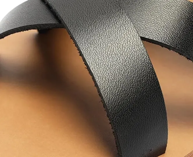 Flat Sandals Real Leather