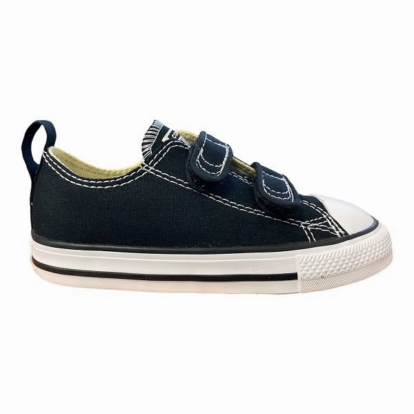 non - reflective shoes Converse scarpa sneakers da bambino e ragazzo con lo strappo Chuck Taylor All Star 2V 7V603C nero