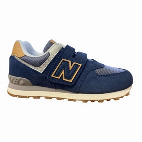 New Balance Scarpa sneakers da ragazzo con strappo PV574AB1 blu-grigio Water shoes waterproof membrane