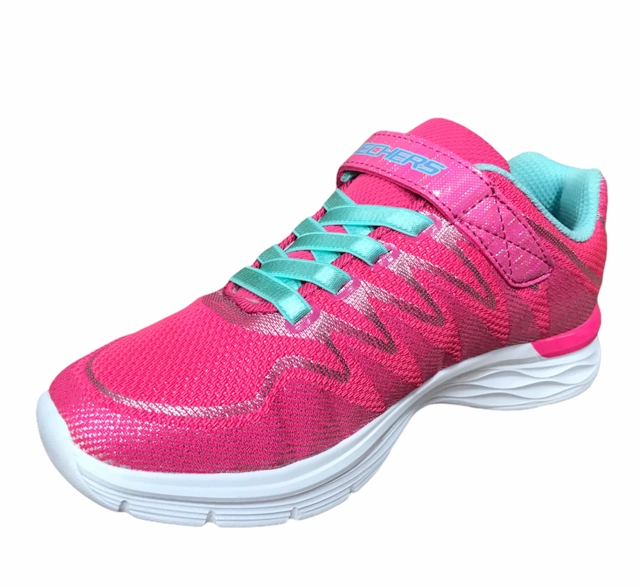 Skechers scarpa da ginnastica da bambina Dream N Dash Whimsy Girl 81131L NPAQ rosa shock Sock Liner Tech