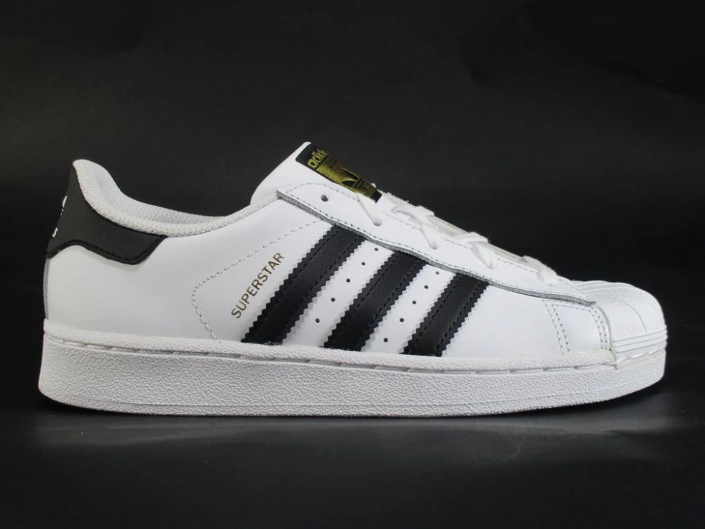 Adidas Originals scarpa sneakers per ragazzi Superstar C BA8378 bianco-nero running on track shoes cross - training - shoes