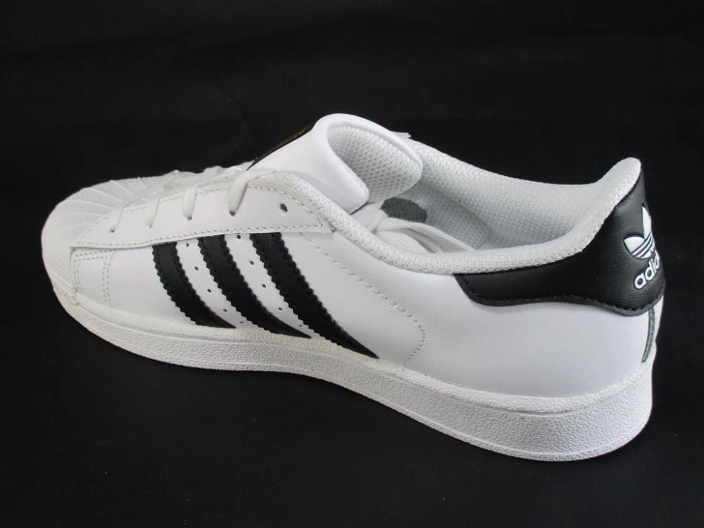 arch - support hurdling running shoes Adidas Originals scarpa sneakers per ragazzi Superstar C BA8378 bianco-nero