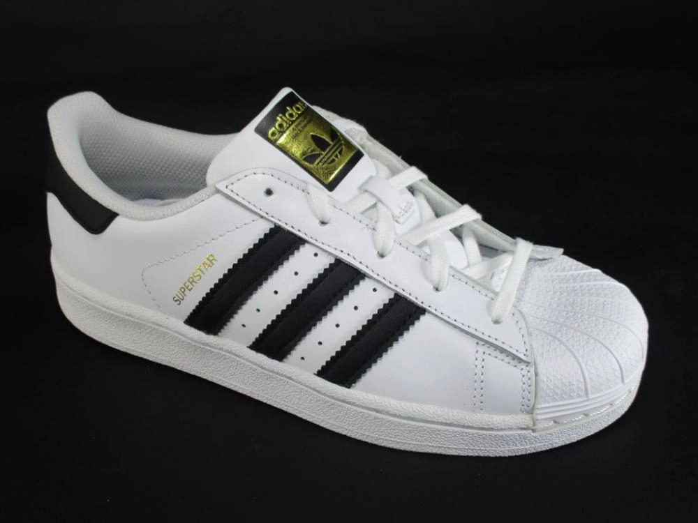 Adidas Originals scarpa sneakers per ragazzi Superstar C BA8378 bianco-nero Posture