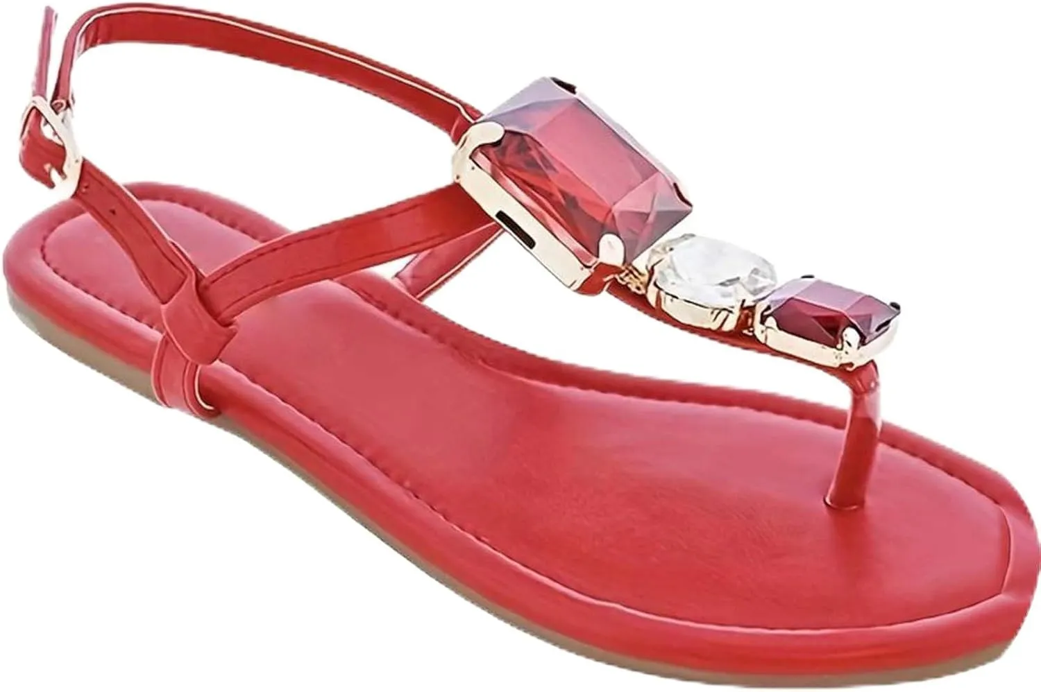 Flip Flops for Women Comfortable Beach Sandals Slip On Leather Thong Flat Sandals Close Back Flat Flip Flops