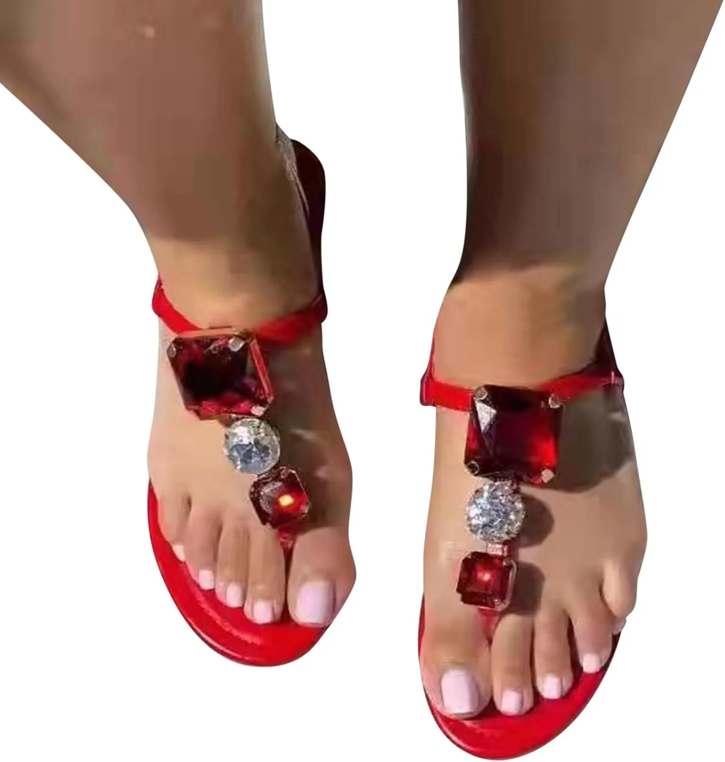 Flip Flops For Women Yoga Mat Beach Thong Sandals With Arch Support Casual Sandals Thong Sandals T-Strap Sandals
