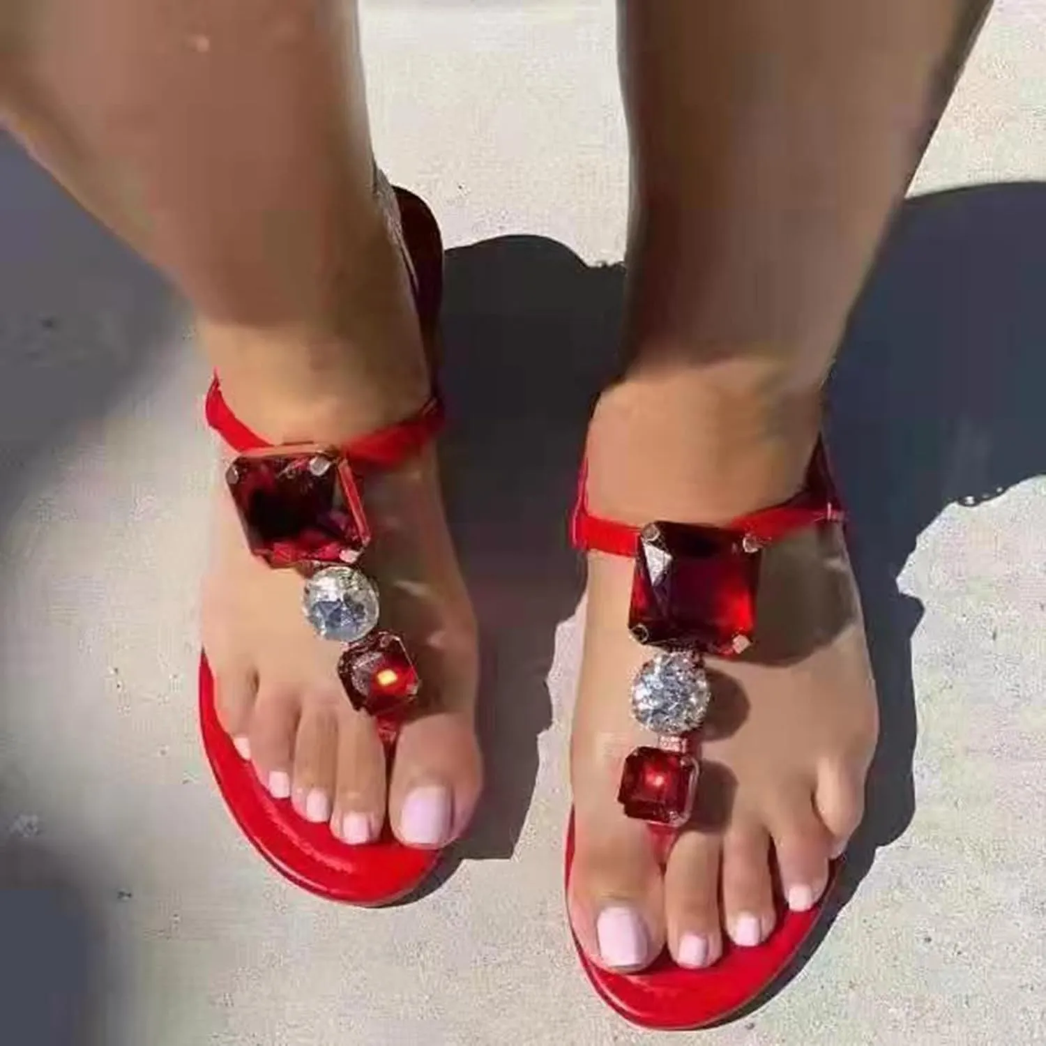 Flip Flops For Women Yoga Mat Beach Thong Sandals With Arch Support Casual Sandals Thong Sandals T-Strap Sandals